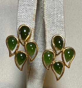 AUTHENTIC SWOBODA EARRINGS ~ JADE