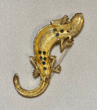Load image into Gallery viewer, AUTHENTIC SWOBODA IGUANA BROOCH ~ &quot;A&quot;QUALITY NEPHRATE JADE, RUBY EYES
