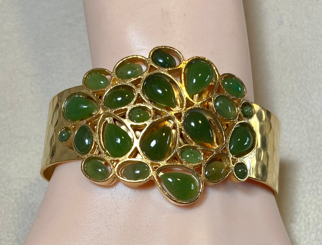 AUTHENTIC SWOBODA CUFF BRACELET ~ JADE