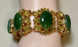 AUTHENTIC SWOBODA BRACELET ~ JADE, PERIDOT