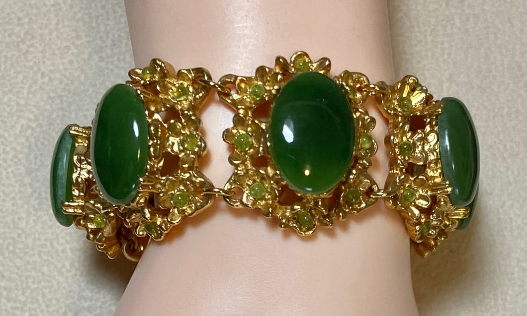 AUTHENTIC SWOBODA BRACELET ~ JADE, PERIDOT