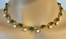 Load image into Gallery viewer, AUTHENTIC SWOBODA NECKLACE ~ Jade, Fresh Water Pearl
