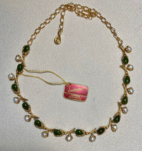 Load image into Gallery viewer, AUTHENTIC SWOBODA NECKLACE ~ Jade, Fresh Water Pearl
