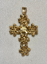 Load image into Gallery viewer, Authentic Swoboda Cross Pendant ~ Peridot, Moonstone
