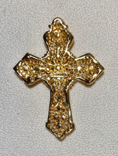 Load image into Gallery viewer, Authentic Swoboda Cross Pendant ~ Coral, Garnet
