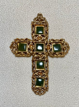 Load image into Gallery viewer, Authentic Swoboda Cross Pendant ~ Jade
