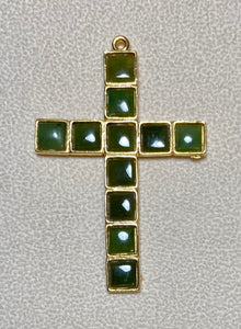 Authentic Swoboda Cross Pendant ~ Jade (Copy)