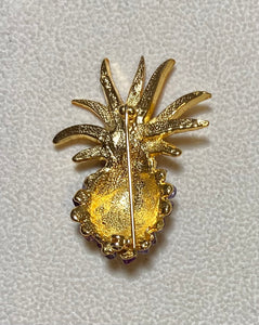 AUTHENTIC SWOBODA PINE APPLE BROOCH ~ AMETHYST