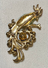 Load image into Gallery viewer, AUTHENTIC SWOBODA COCKATOO BROOCH ~ AMETHYST, PERIDOT, RUBY
