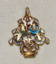 Load image into Gallery viewer, Authentic Swoboda Christmas Tree Brooch ~ MULTI-STONE, MOONSTONE, GARNET
