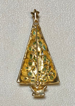 Load image into Gallery viewer, Authentic Swoboda Christmas Tree Brooch ~ Peridot, Garnet
