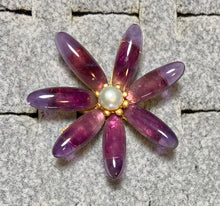 Load image into Gallery viewer, AUTHENTIC SWOBODA RING ~ AMETHYST, PEARL
