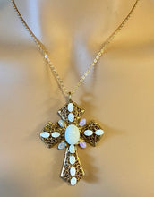 Load image into Gallery viewer, Authentic Swoboda Cross Pendant ~ Genuine Australian Opal

