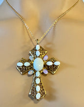 Load image into Gallery viewer, Authentic Swoboda Cross Pendant ~ Genuine Australian Opal
