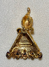 Load image into Gallery viewer, Authentic Swoboda Christmas Angel Pendant ~ Garnet, Peridot
