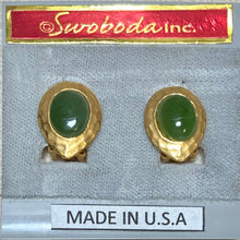 Load image into Gallery viewer, AUTHENTIC SWOBODA EARRINGS ~ JADE
