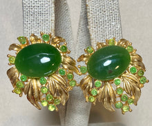 Load image into Gallery viewer, AUTHENTIC SWOBODA EARRINGS ~ JADE, PERIDOT

