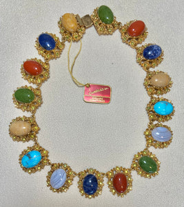 AUTHENTIC SWOBODA NECKLACE ~ Multi-Stone