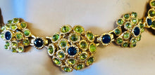 Load image into Gallery viewer, Peridot and Sapphire Necklace
