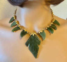 Load image into Gallery viewer, Jade Leaves Necklace

