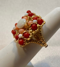Load image into Gallery viewer, Coral and Opal Ring
