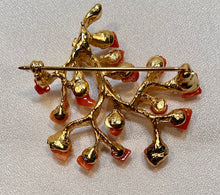 Load image into Gallery viewer, Tree of life Coral Brooch
