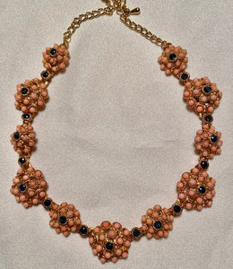 Coral and Sapphire Necklace