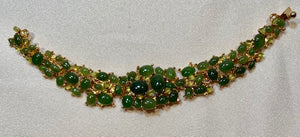 Jade and Peridot Bracelet