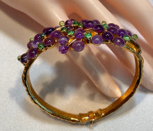 Load image into Gallery viewer, Amethyst and Peridot Cuff  Bracelet
