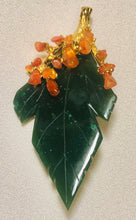 Load image into Gallery viewer, Jade and Carnelian Brooch / Pendant
