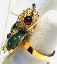 Load image into Gallery viewer, Jade and Garnet Ring
