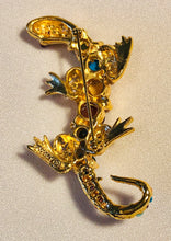 Load image into Gallery viewer, Multi Stone Iguana Brooch
