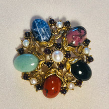 Load image into Gallery viewer, Multi Stone Modern Design Brooch
