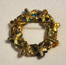 Load image into Gallery viewer, Multi Stone Wreath Brooch
