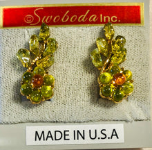 Load image into Gallery viewer, Peridot and Citrine Earrings
