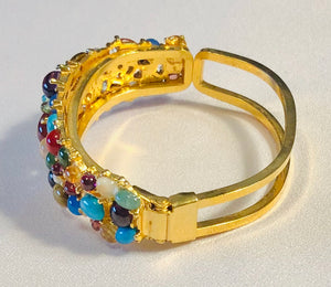 Multi Stone Cuff Bracelet