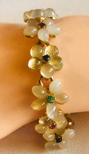 Load image into Gallery viewer, Moonstone, Ruby, Emerald and Sapphire Bracelet
