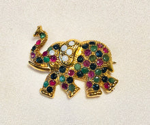 Load image into Gallery viewer, Genuine Sapphire, Emerald, Ruby and Opal Brooch
