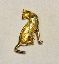 Load image into Gallery viewer, Genuine Sapphire and Ruby Panther Brooch
