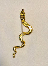 Load image into Gallery viewer, Genuine Ruby and Sapphire Snake Brooch
