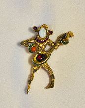 Load image into Gallery viewer, Genuine Ruby, Emerald, Opal, Coral and Garnet Brooch
