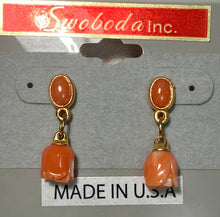 Load image into Gallery viewer, Genuine Coral Earrings
