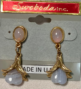 Lace Agate Earrings