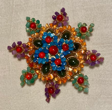 Load image into Gallery viewer, Multi Stone Starburst Brooch
