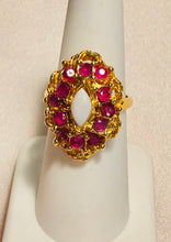 Load image into Gallery viewer, Genuine Ruby and Opal Ring
