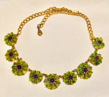 Load image into Gallery viewer, Peridot and Amethyst Necklace
