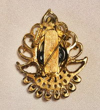 Load image into Gallery viewer, Garnet and Genuine Opal Blackamoor Brooch
