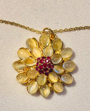 Load image into Gallery viewer, Moonstone and Ruby Necklace

