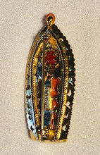 Load image into Gallery viewer, Coral and Turquoise Brooch
