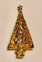 Load image into Gallery viewer, Christmas Tree Carnelian and Garnet Brooch
